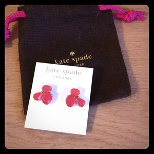 Kate spade earrings coral peach